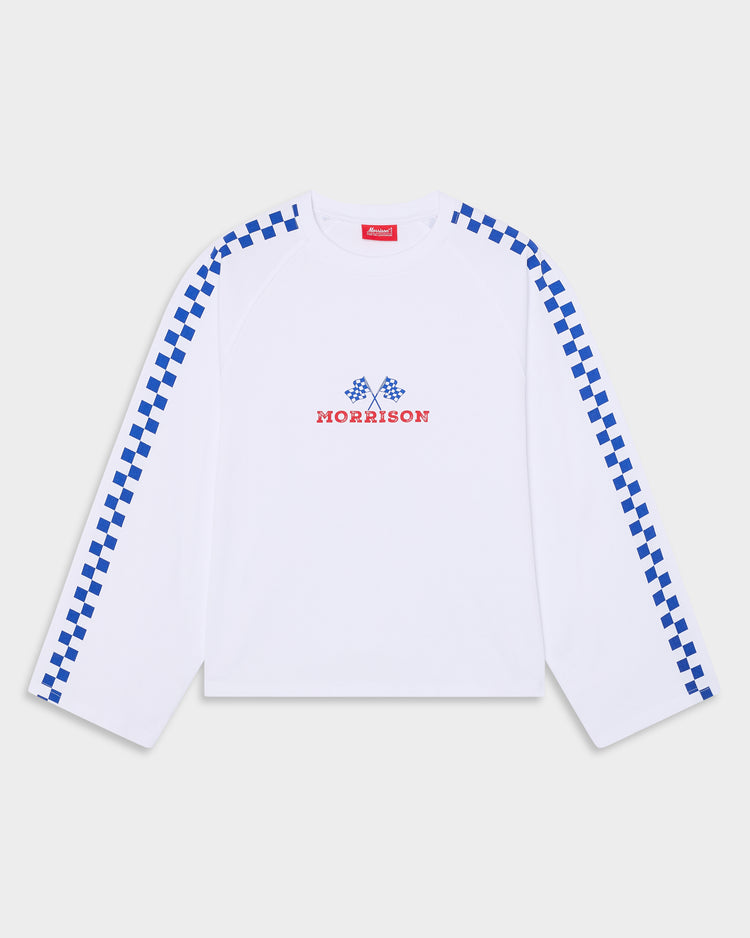 FLAG WHITE LS TEE