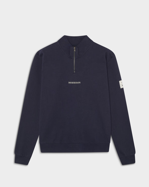 Navy Half Zipper