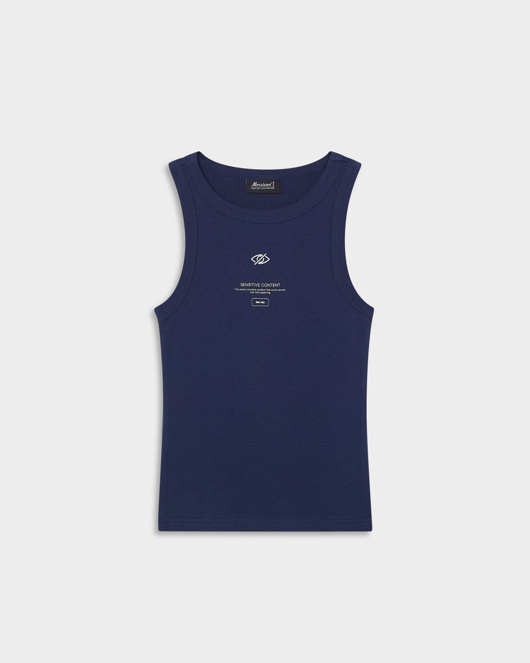 SENSITIVE NAVY TANK TOP