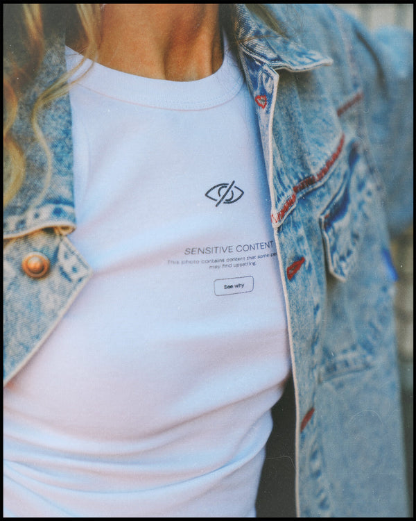 SENSITIVE WHITE TANK TOP