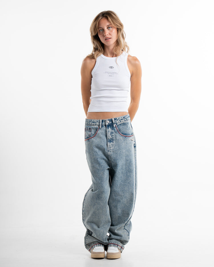 SENSITIVE WHITE TANK TOP