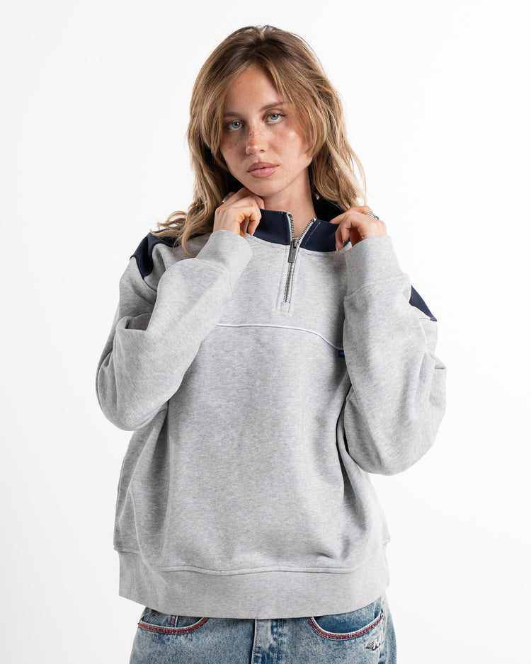 STONE MIX HALF ZIP