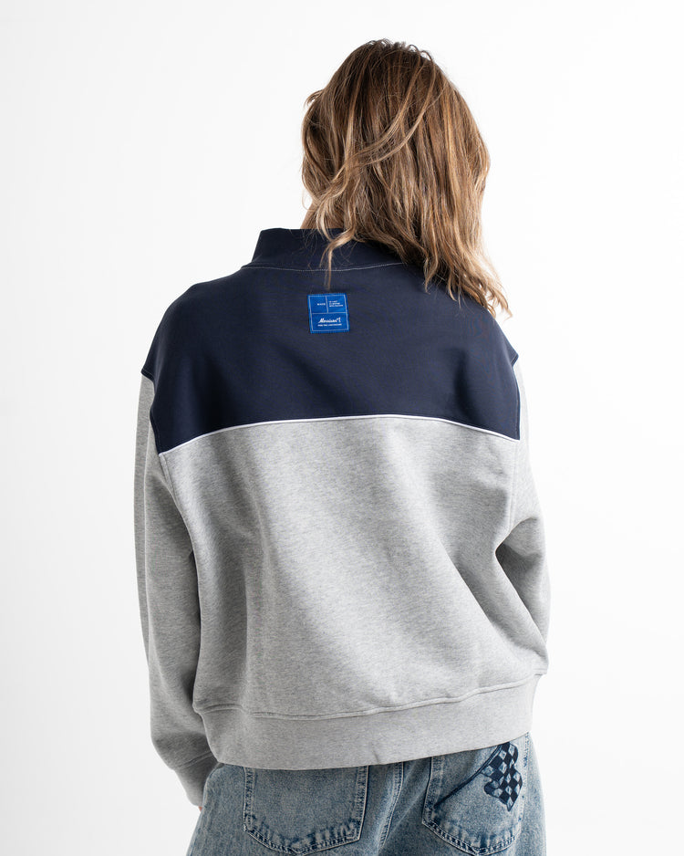 STONE MIX HALF ZIP