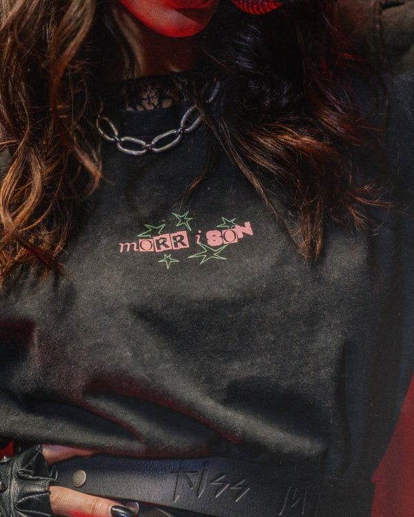 ACID BLACK PUNK TEE - CAMISETA - Morrison Shoes [woman]