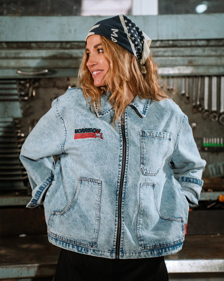 DENIM WORKER JACKET - CHAQUETAS - Morrison Shoes[woman]