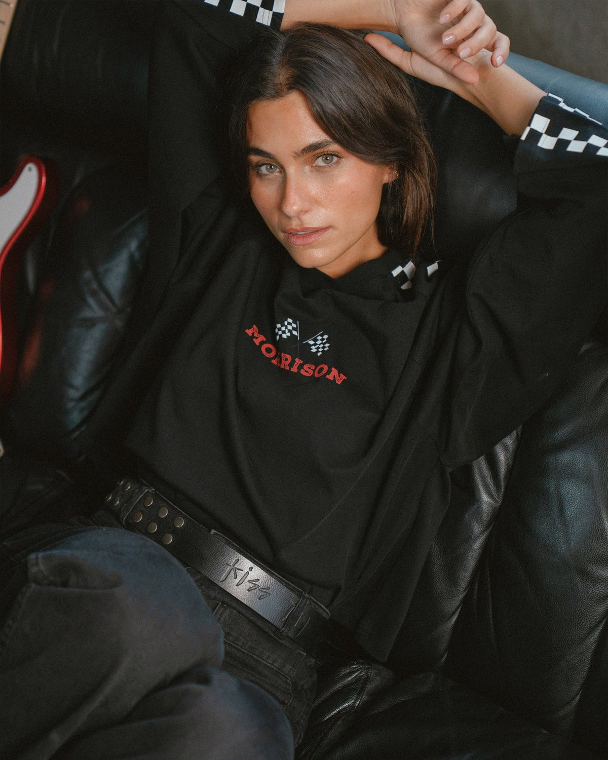 FLAG BLACK LS TEE - CAMISETAS - Morrison Shoes [woman]