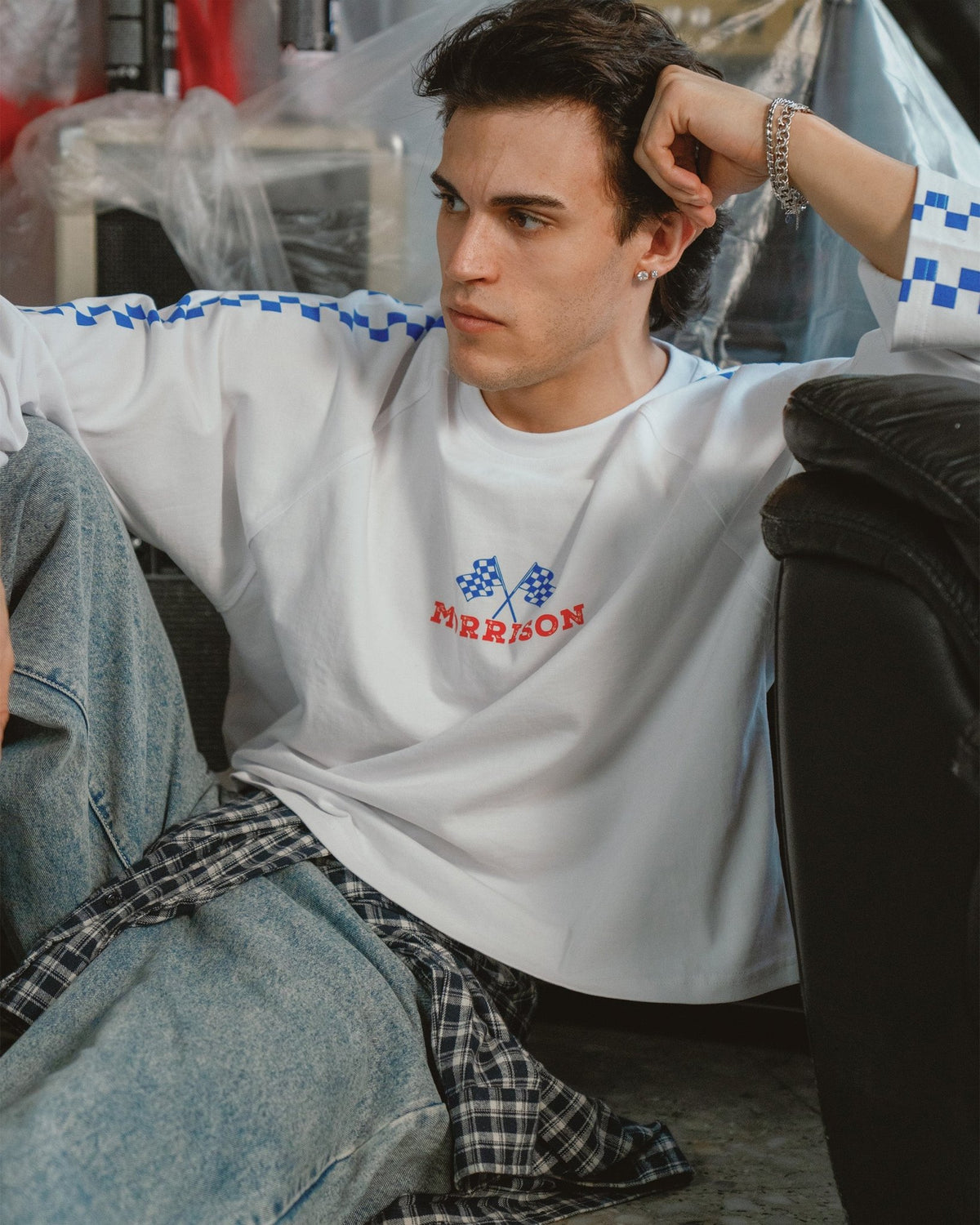 FLAG WHITE LS TEE - CAMISETAS - Morrison Shoes [men]