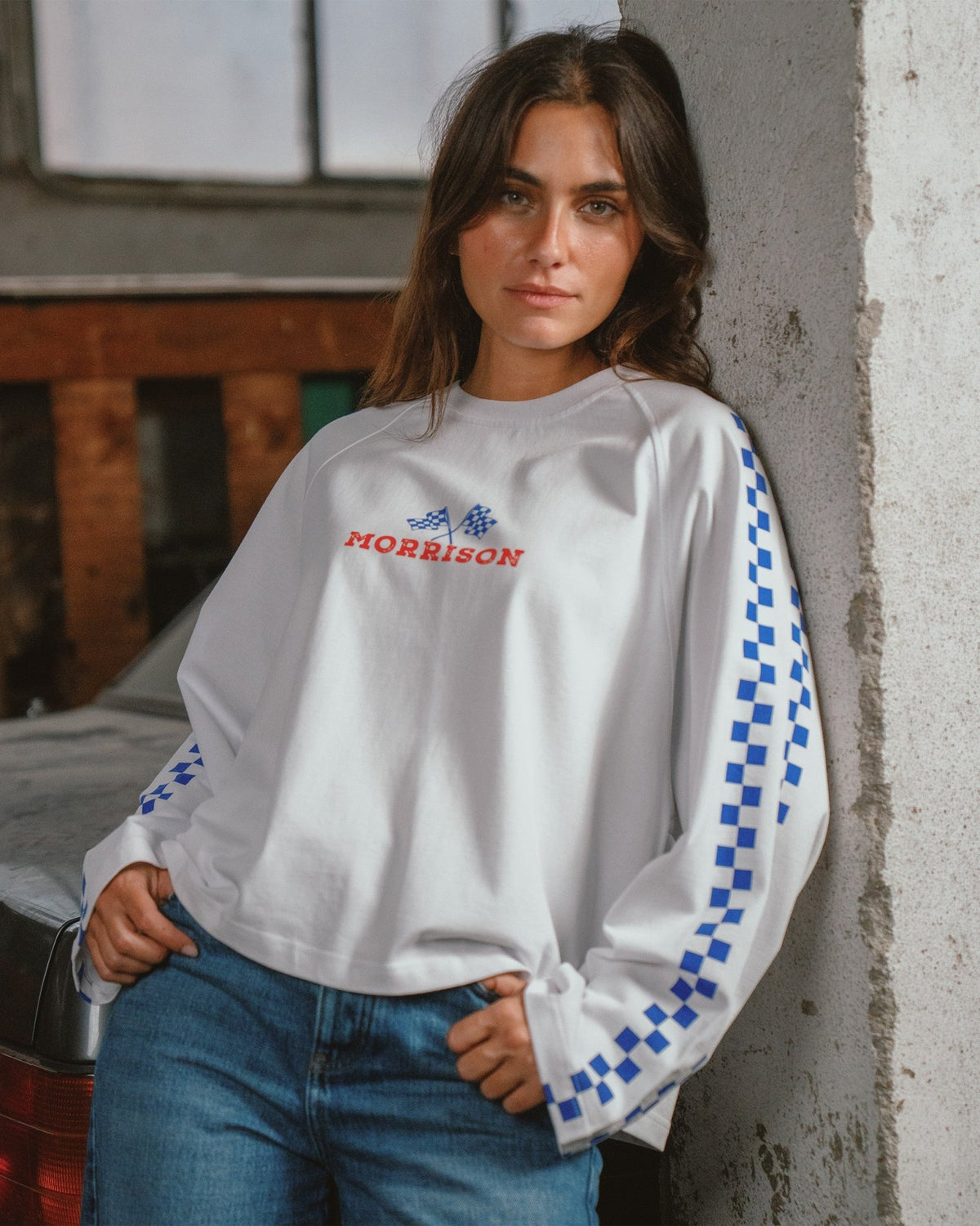 FLAG WHITE LS TEE - CAMISETAS - Morrison Shoes [woman]