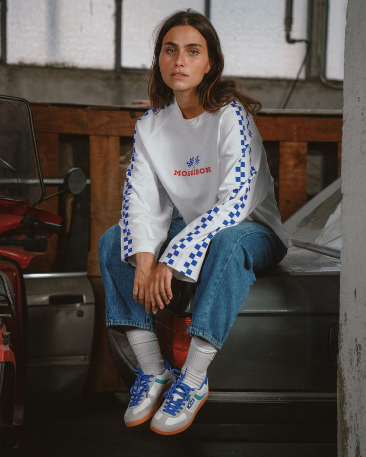 FLAG WHITE LS TEE - CAMISETAS - Morrison Shoes [woman]