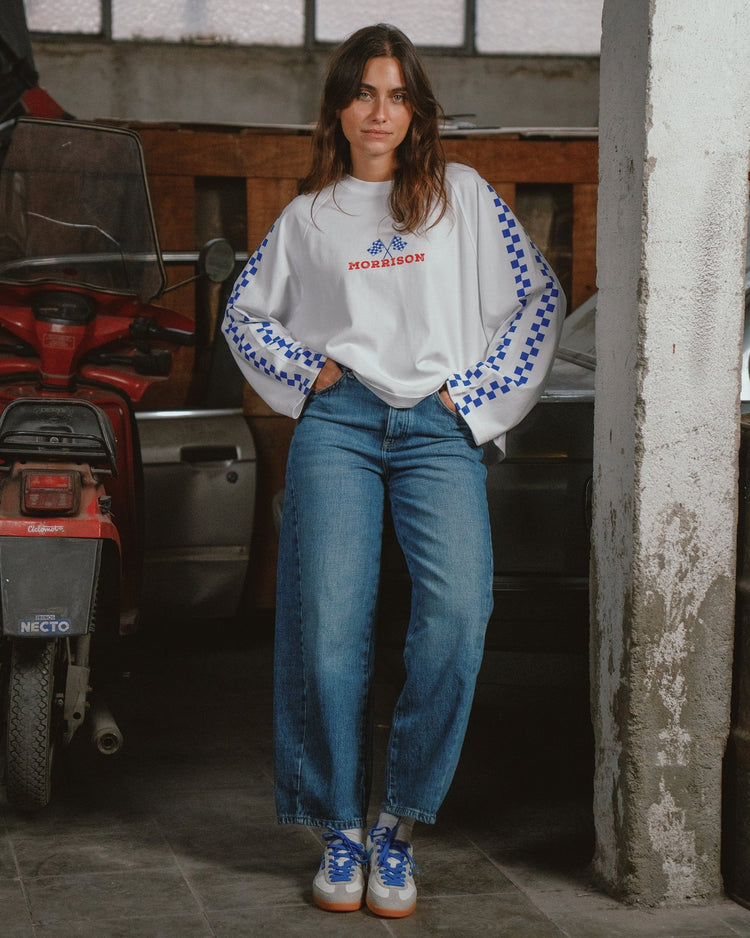 FLAG WHITE LS TEE - CAMISETAS - Morrison Shoes [woman]