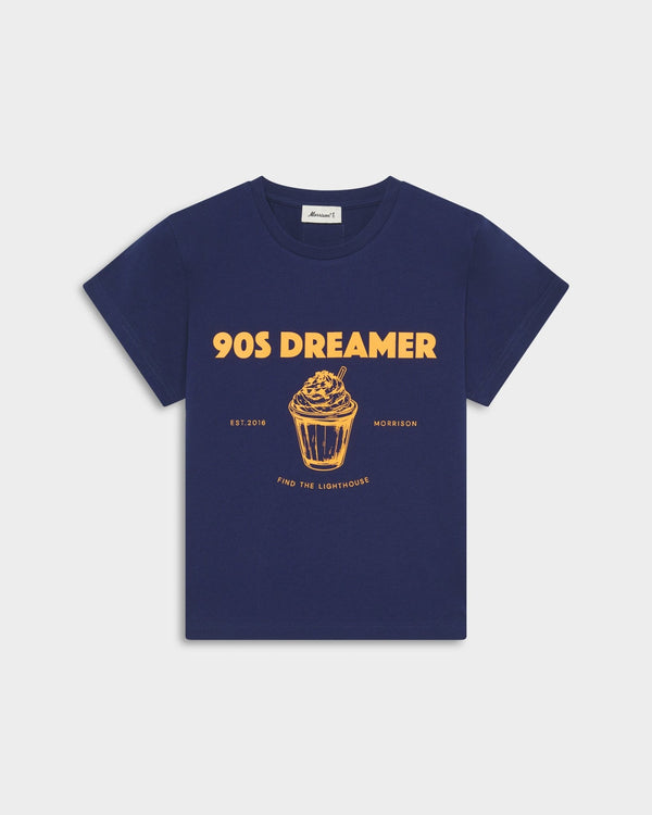 FREEZED NAVY SLIM CROP TEE - CAMISETAS - Morrison Shoes