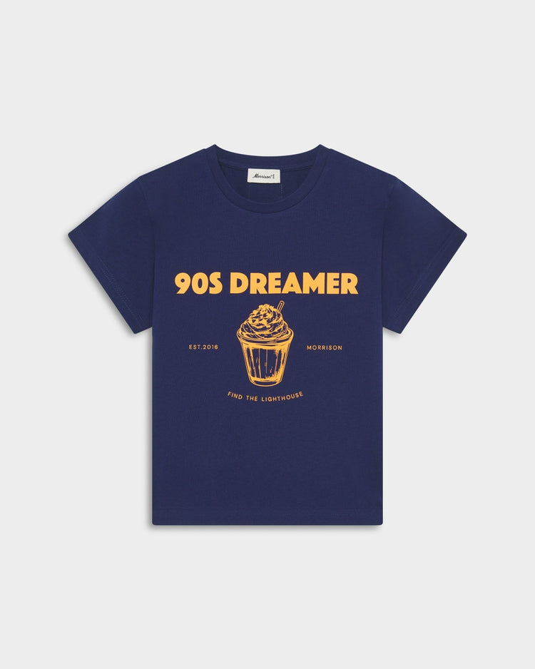FREEZED NAVY SLIM CROP TEE - CAMISETAS - Morrison Shoes