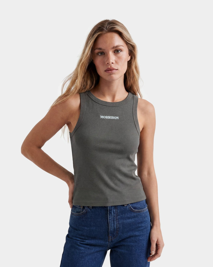 GREY SLIM TANK TOP - CAMISETAS - Morrison Shoes
