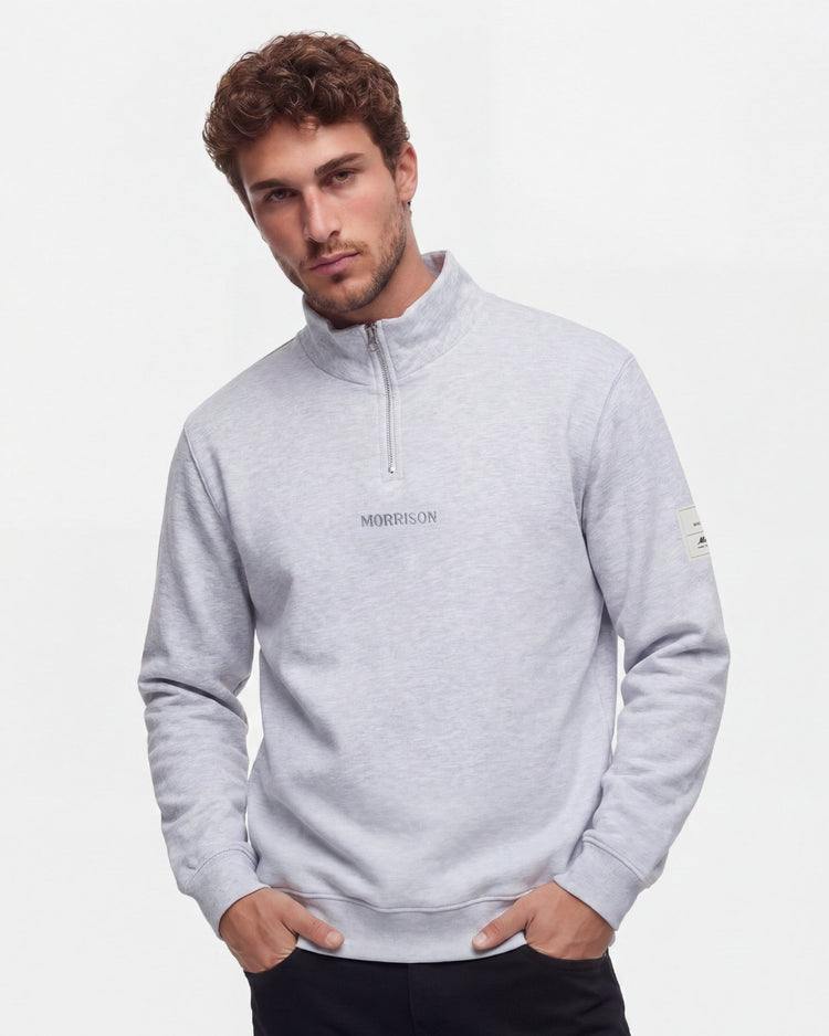 Half Zip Grey - SUDADERAS - Morrison Shoes