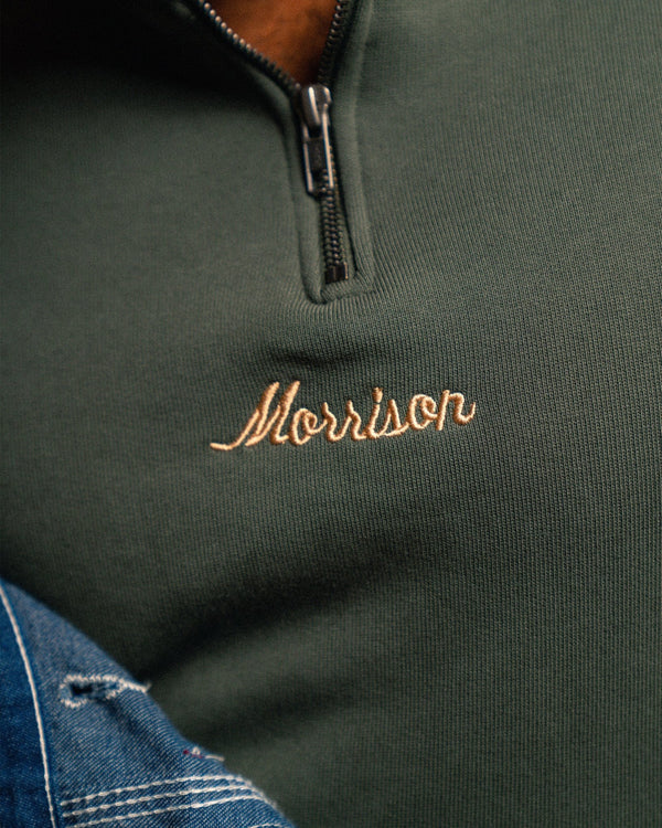 Khaki Half Zipper - SUDADERAS - Morrison Shoes [men]