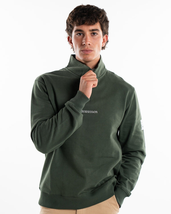 Khaki Half Zipper - SUDADERAS - Morrison Shoes [men]