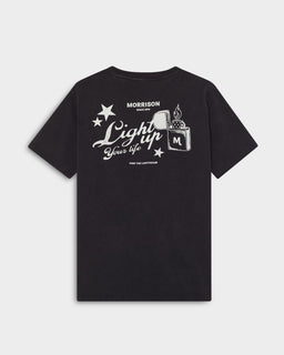 LIGHTUP BLACK TEE - CAMISETAS - Morrison Shoes