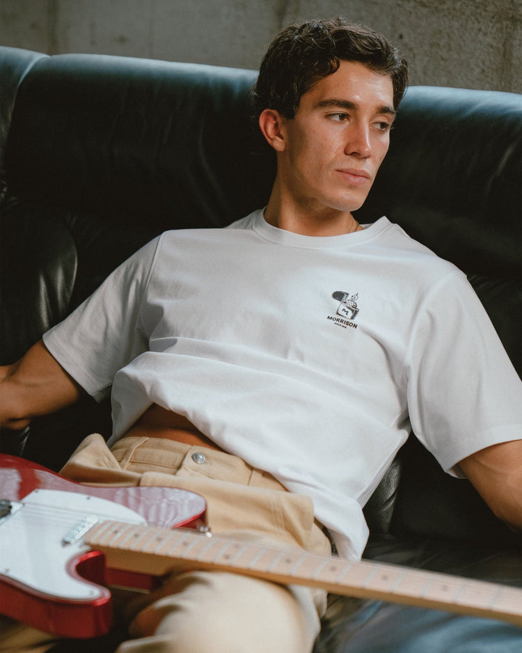 LIGHTUP WHITE TEE - CAMISETAS - Morrison Shoes [men]
