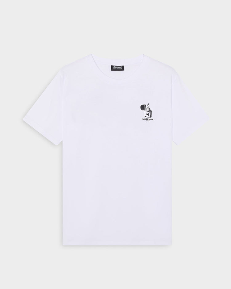 LIGHTUP WHITE TEE - CAMISETAS - Morrison Shoes