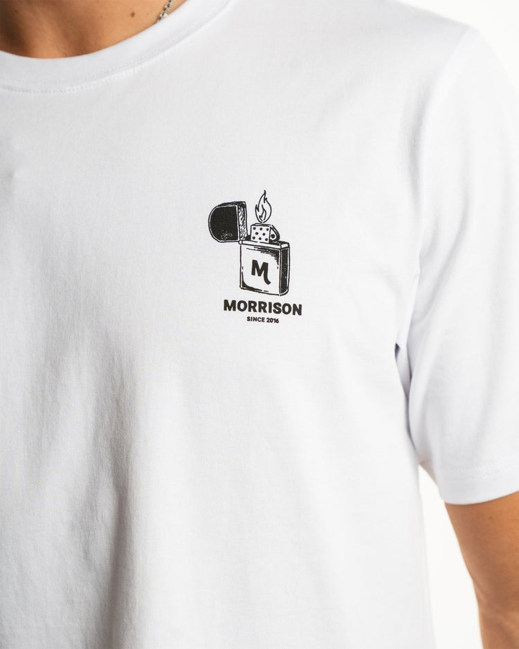 LIGHTUP WHITE TEE - CAMISETAS - Morrison Shoes [men]