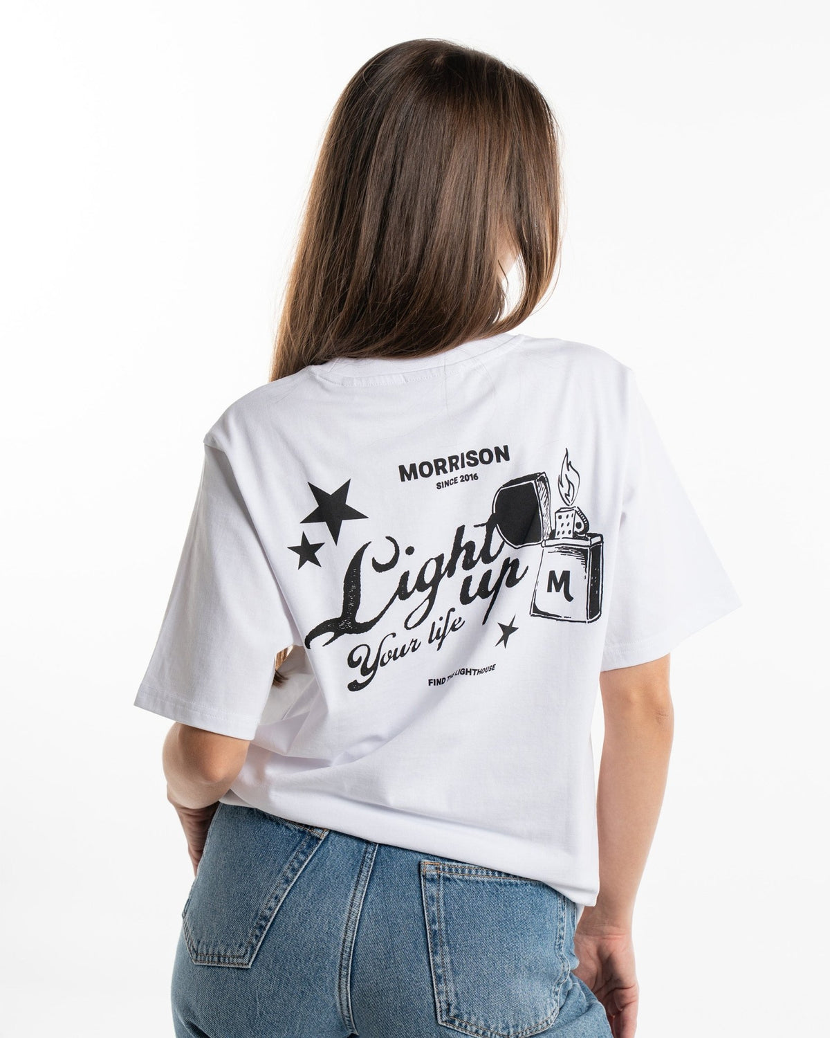 LIGHTUP WHITE TEE - CAMISETAS - Morrison Shoes [woman]