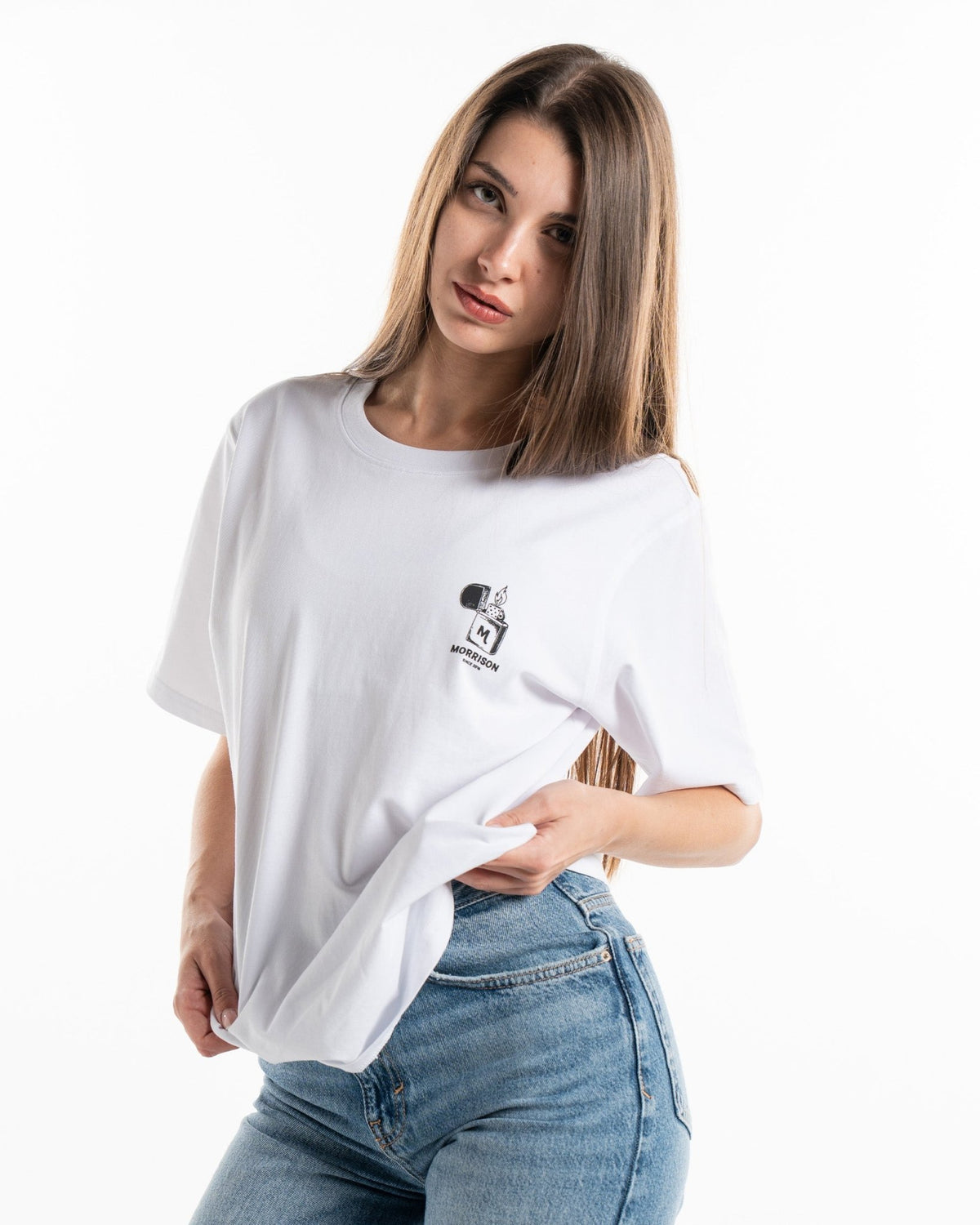 LIGHTUP WHITE TEE - CAMISETAS - Morrison Shoes [woman]