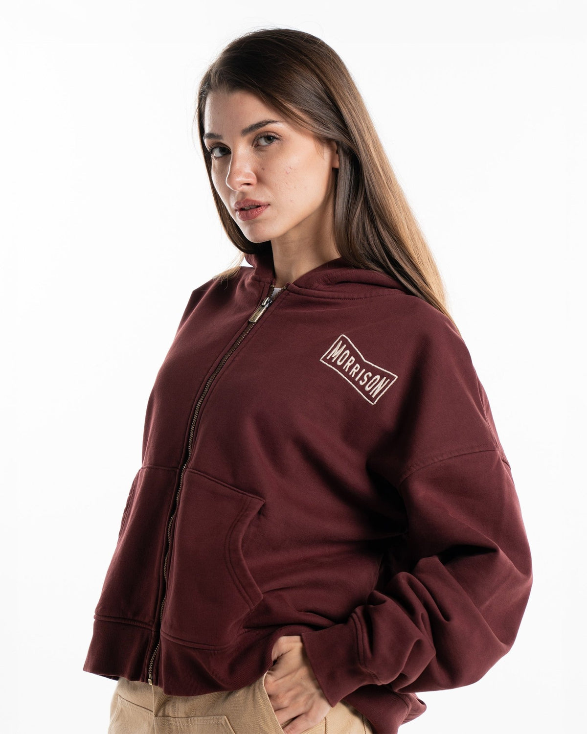 LOGO BOX ZIPPER - SUDADERAS - Morrison Shoes [woman]