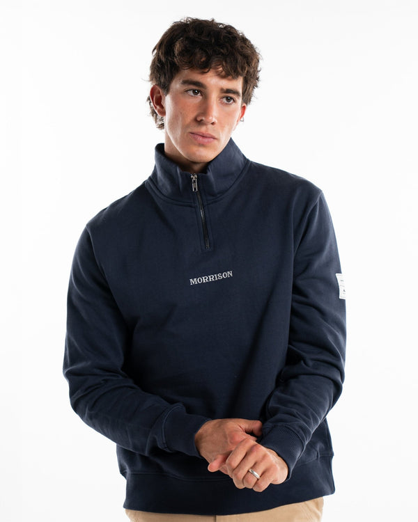 Navy Half Zipper - SUDADERAS - Morrison Shoes [men]