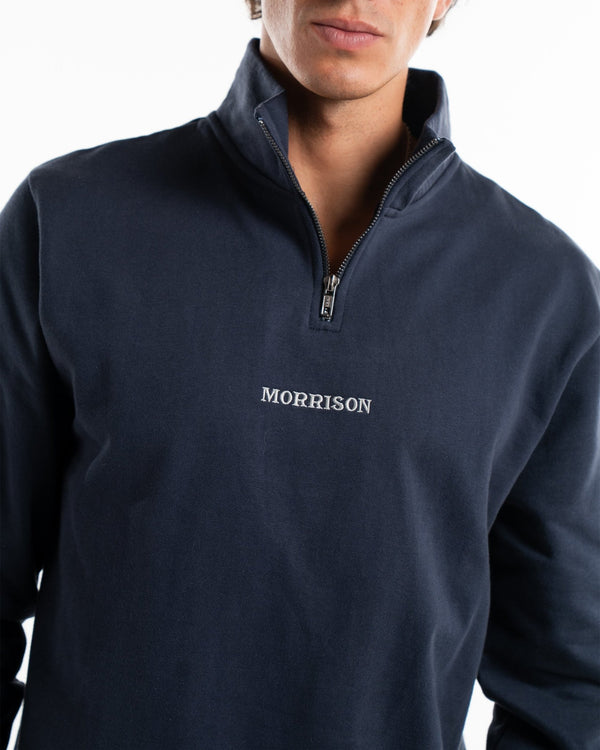 Navy Half Zipper - SUDADERAS - Morrison Shoes [men]