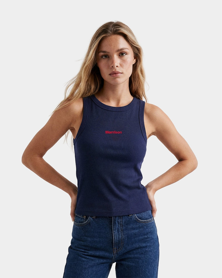 NAVY SLIM TANK TOP - CAMISETAS - Morrison Shoes