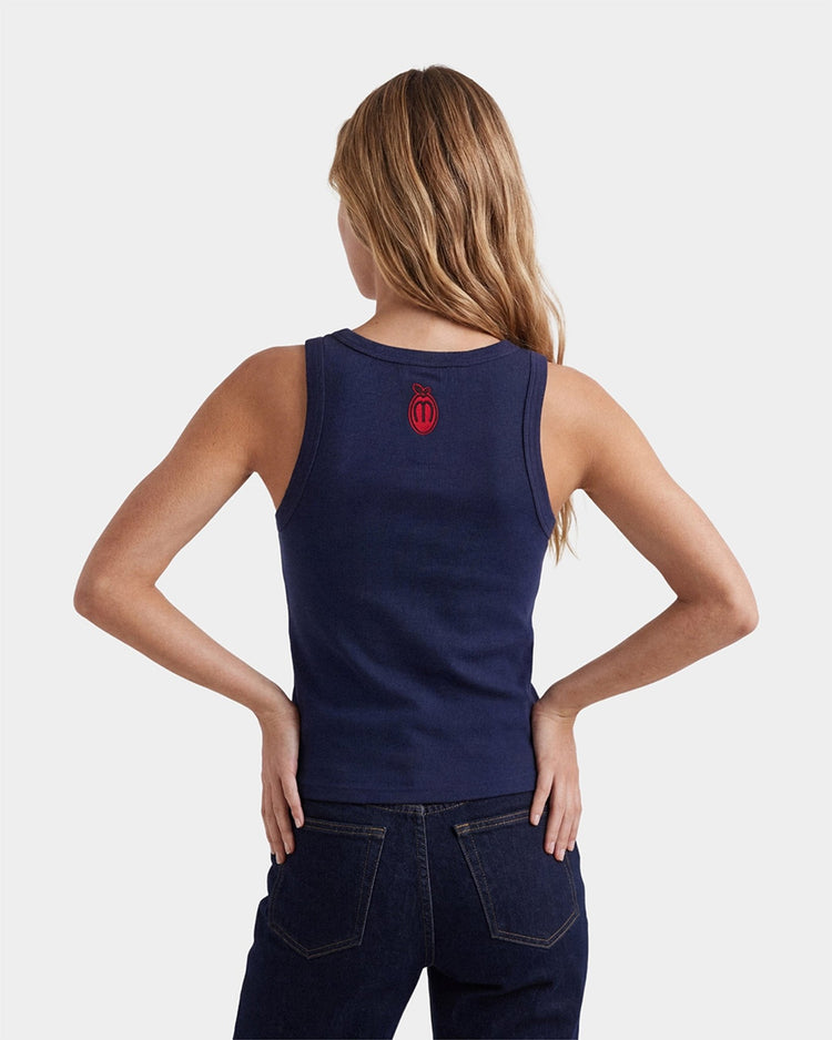 NAVY SLIM TANK TOP - CAMISETAS - Morrison Shoes