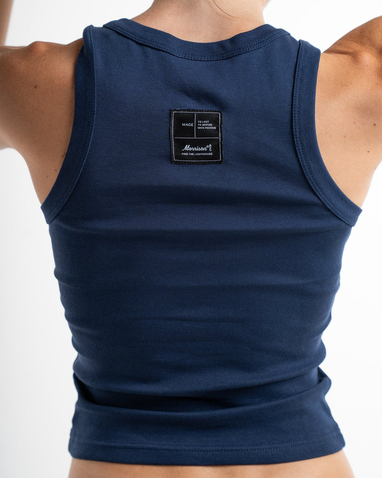 SENSITIVE NAVY TANK TOP - CAMISETAS - Morrison Shoes [woman]