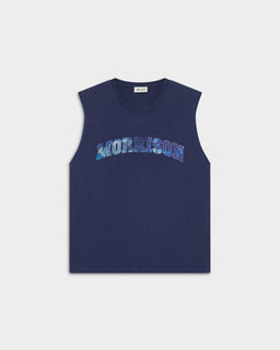 SKY NAVY BOXY TANK TOP - CAMISETAS - Morrison Shoes