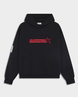 STAR BLACK BOXY HOODIE - SUDADERAS - Morrison Shoes