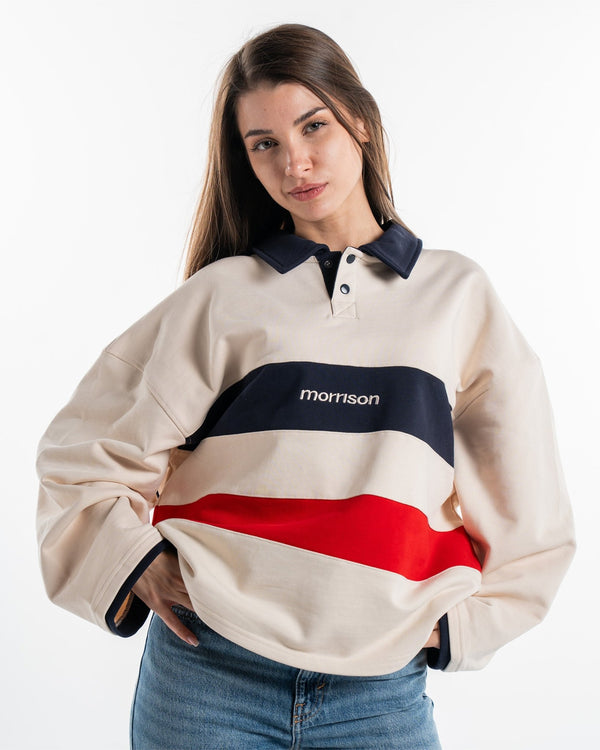 STRIPE LS POLO - SUDADERAS - Morrison Shoes