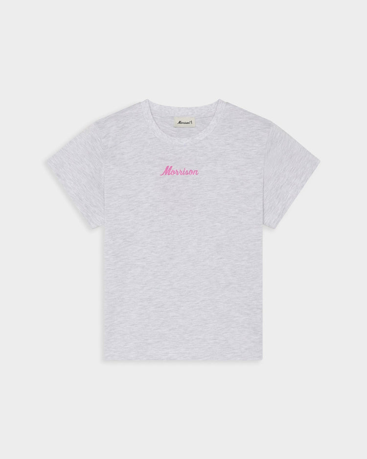 SUN MELANGE SLIM CROP TEE - CAMISETAS - Morrison Shoes