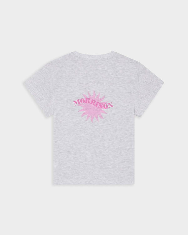 SUN MELANGE SLIM CROP TEE - CAMISETAS - Morrison Shoes