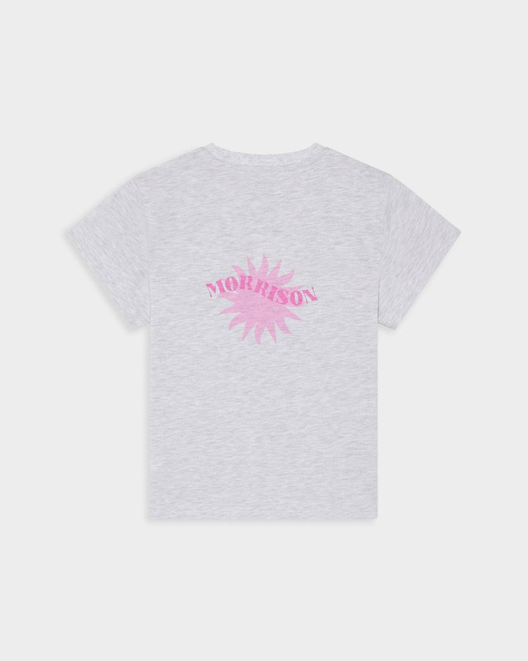 SUN MELANGE SLIM CROP TEE - CAMISETAS - Morrison Shoes