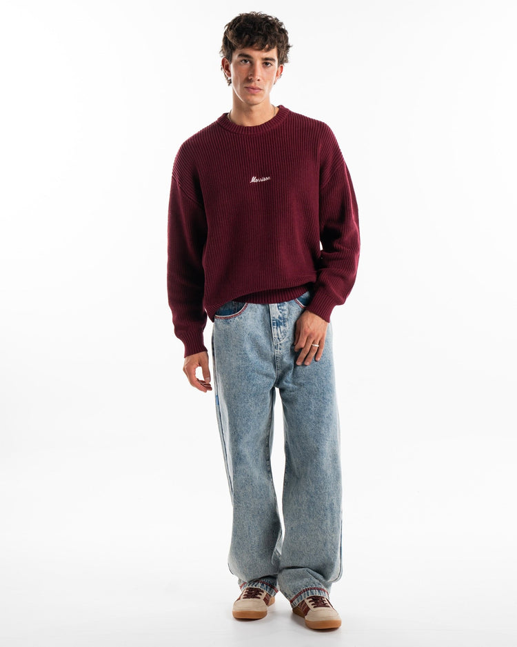 WORLD BURGUNDY KNIT - JERSÉIS - Morrison Shoes [men]