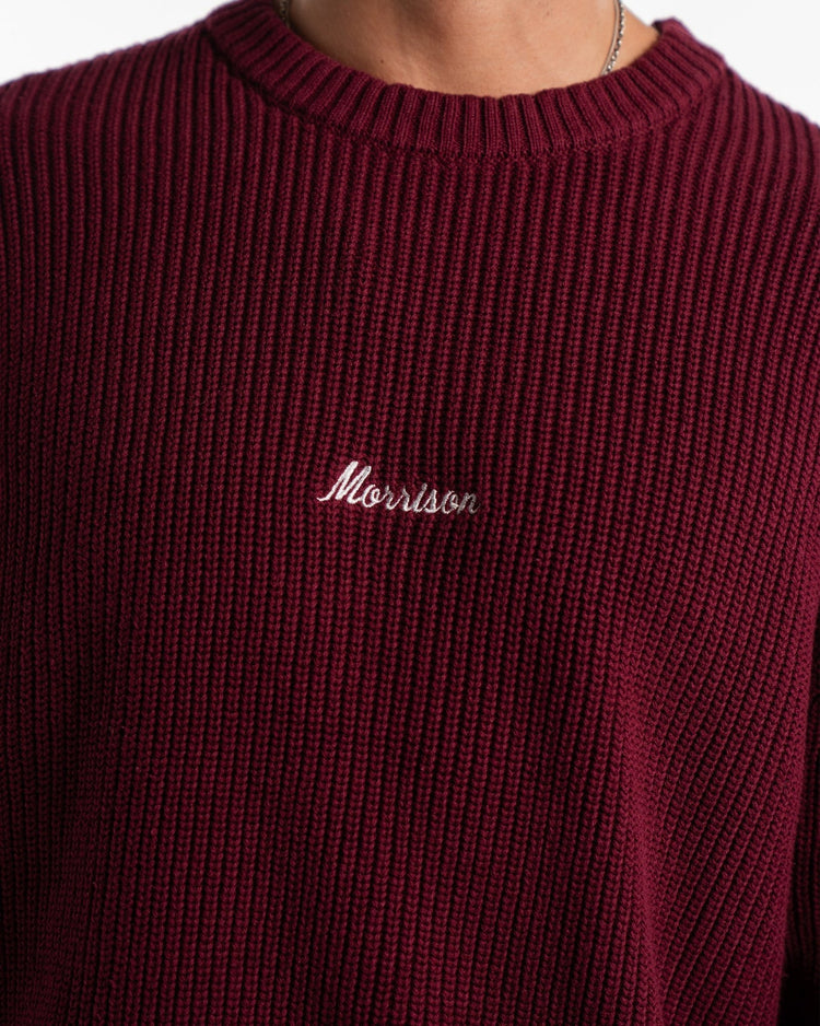WORLD BURGUNDY KNIT - JERSÉIS - Morrison Shoes [men]