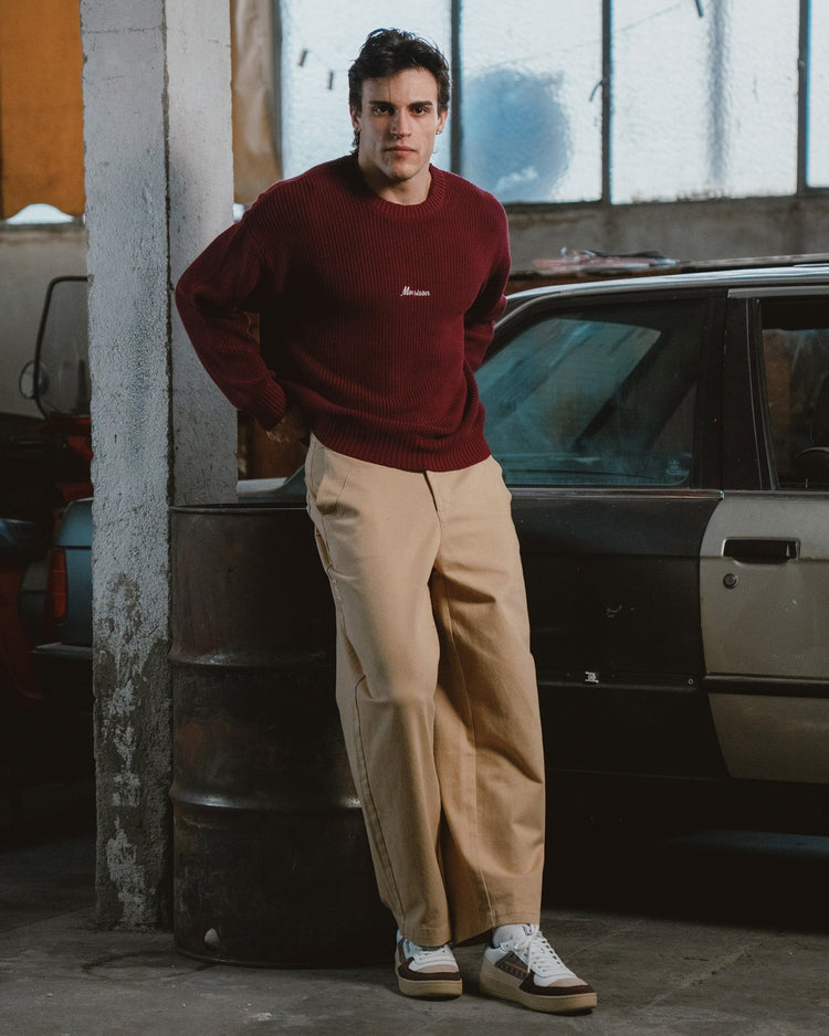 WORLD BURGUNDY KNIT - JERSÉIS - Morrison Shoes [men]