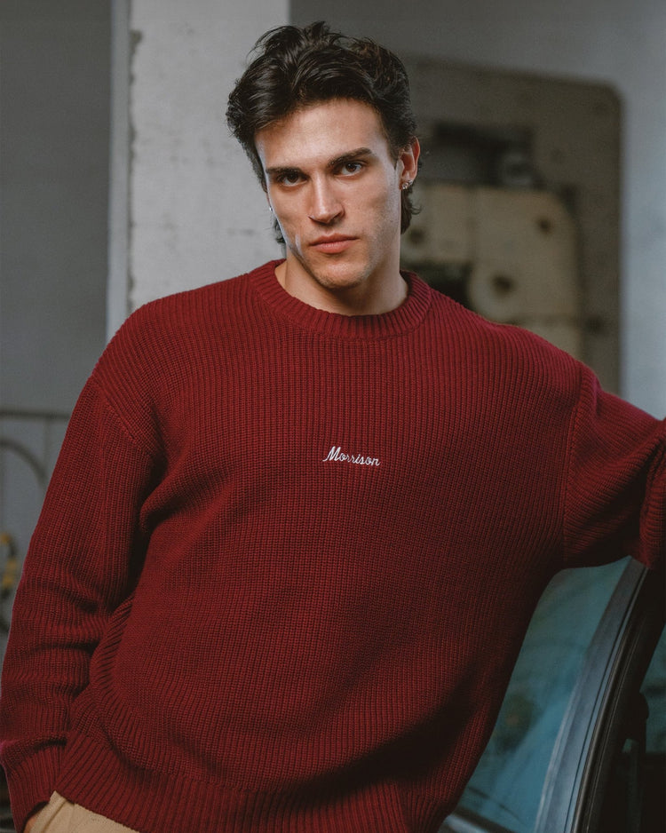 WORLD BURGUNDY KNIT - JERSÉIS - Morrison Shoes [men]