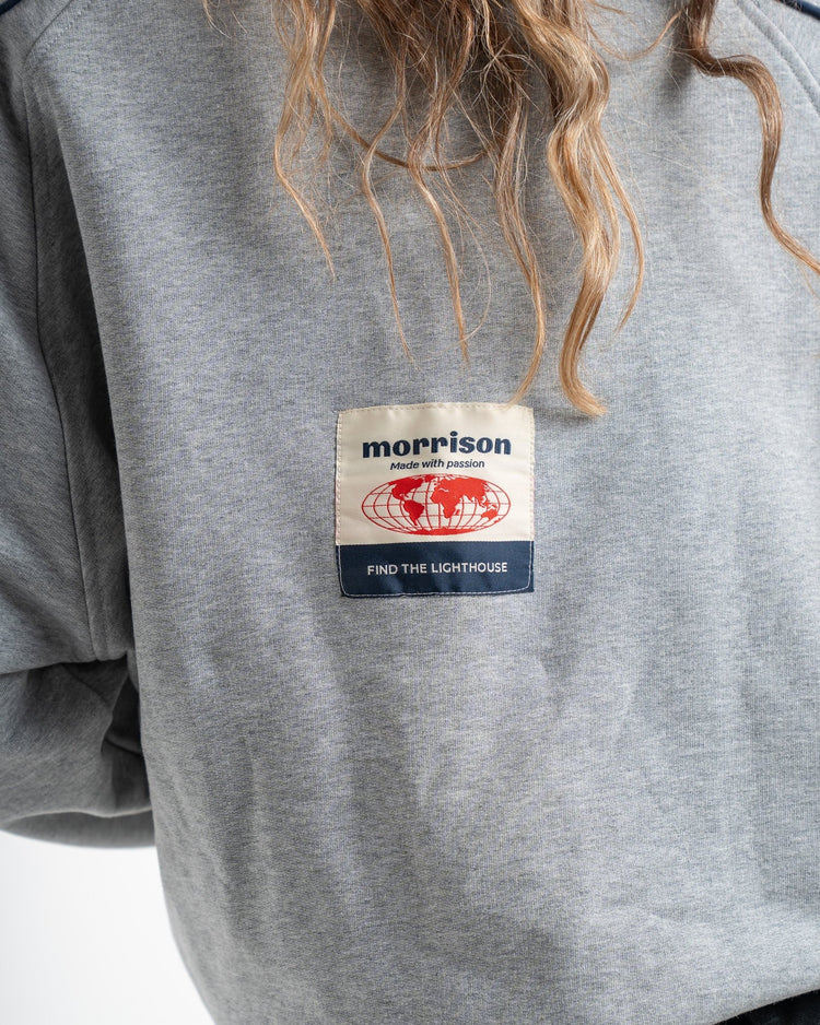 WORLD GREY LOOSE SWEAT - JERSÉIS - Morrison Shoes [woman]