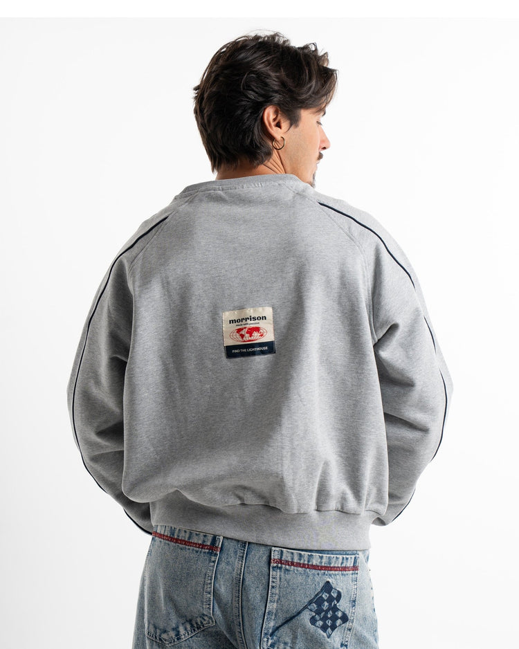 WORLD GREY LOOSE SWEAT - JERSÉIS - Morrison Shoes [men]