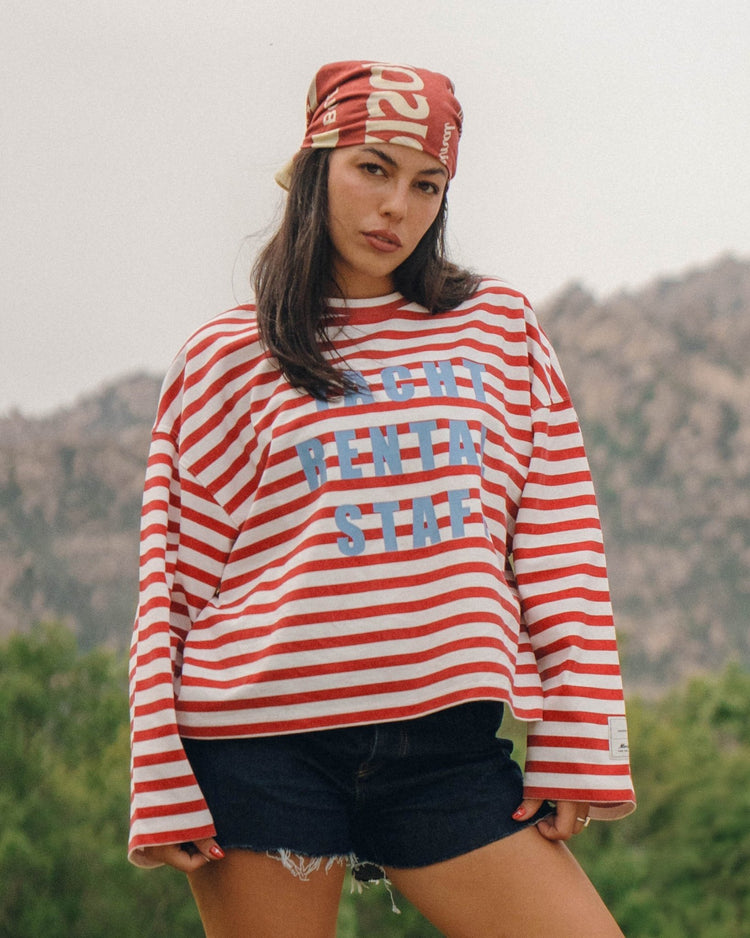 YACHT PINK STRIPES LSTEE - CAMISETAS - Morrison Shoes